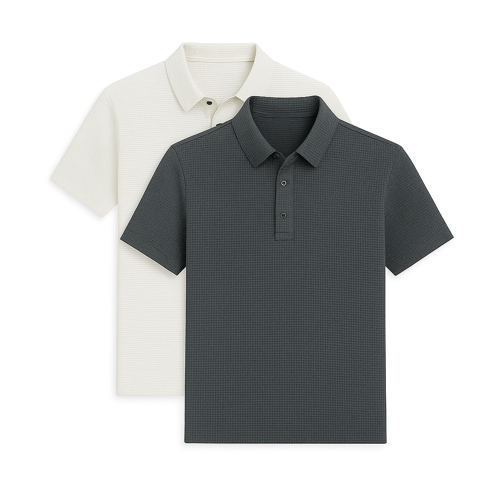 Ultra Fresh Silk Ice Polo Shirt (2-Pack + Free Watch)