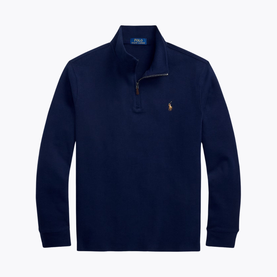 RL Estate-Rib Quarter-Zip Pullover